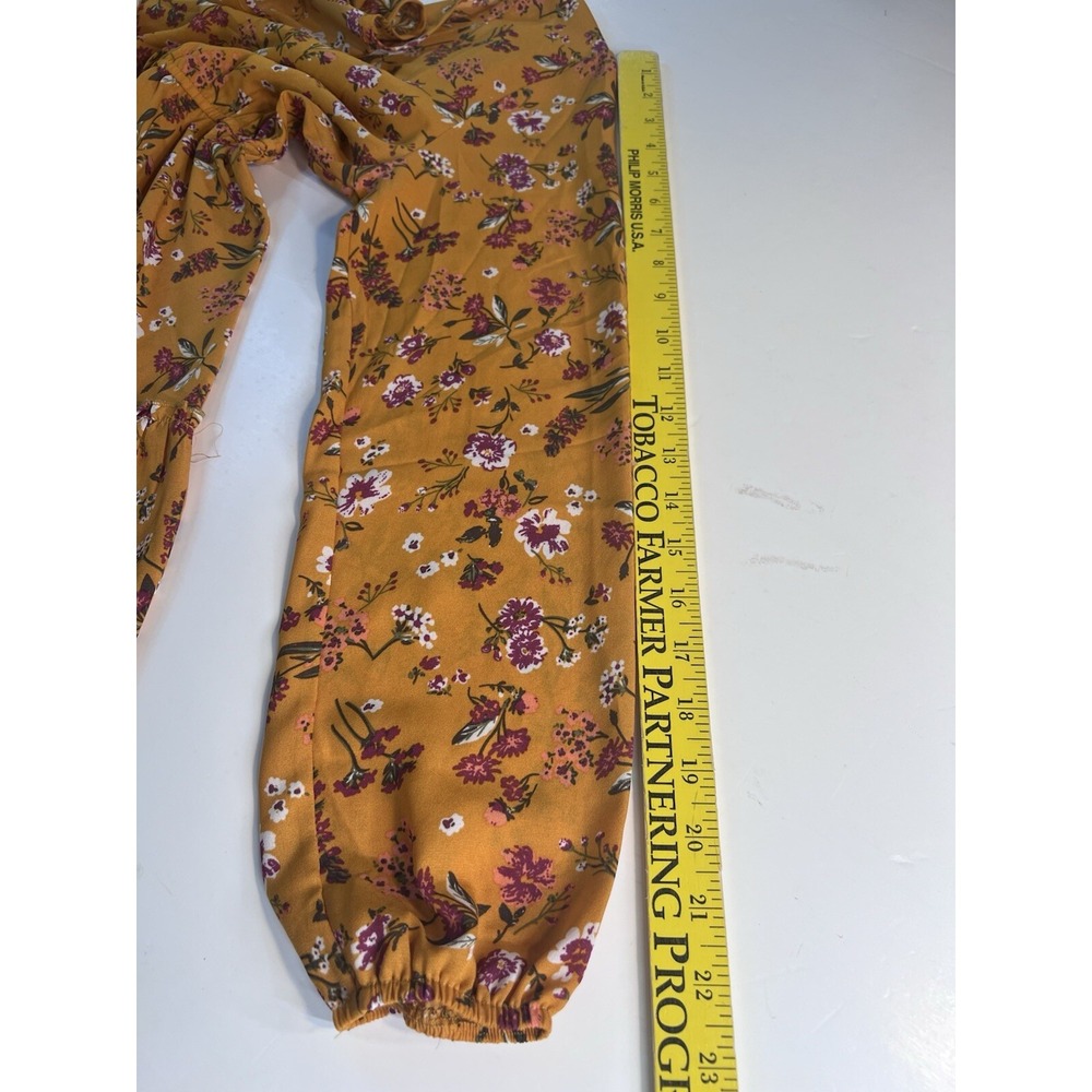 Indigo Soul Women's Dress Size S Small Yellow Floral Never Worn - Picture 8 of 14